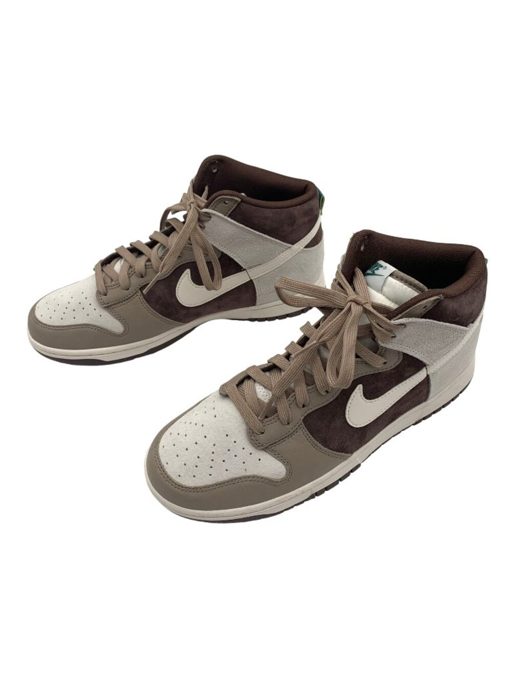 Nike Dunk High Top Retro Sneakers Light Chocolate Brown Suede Size 9.5 Men